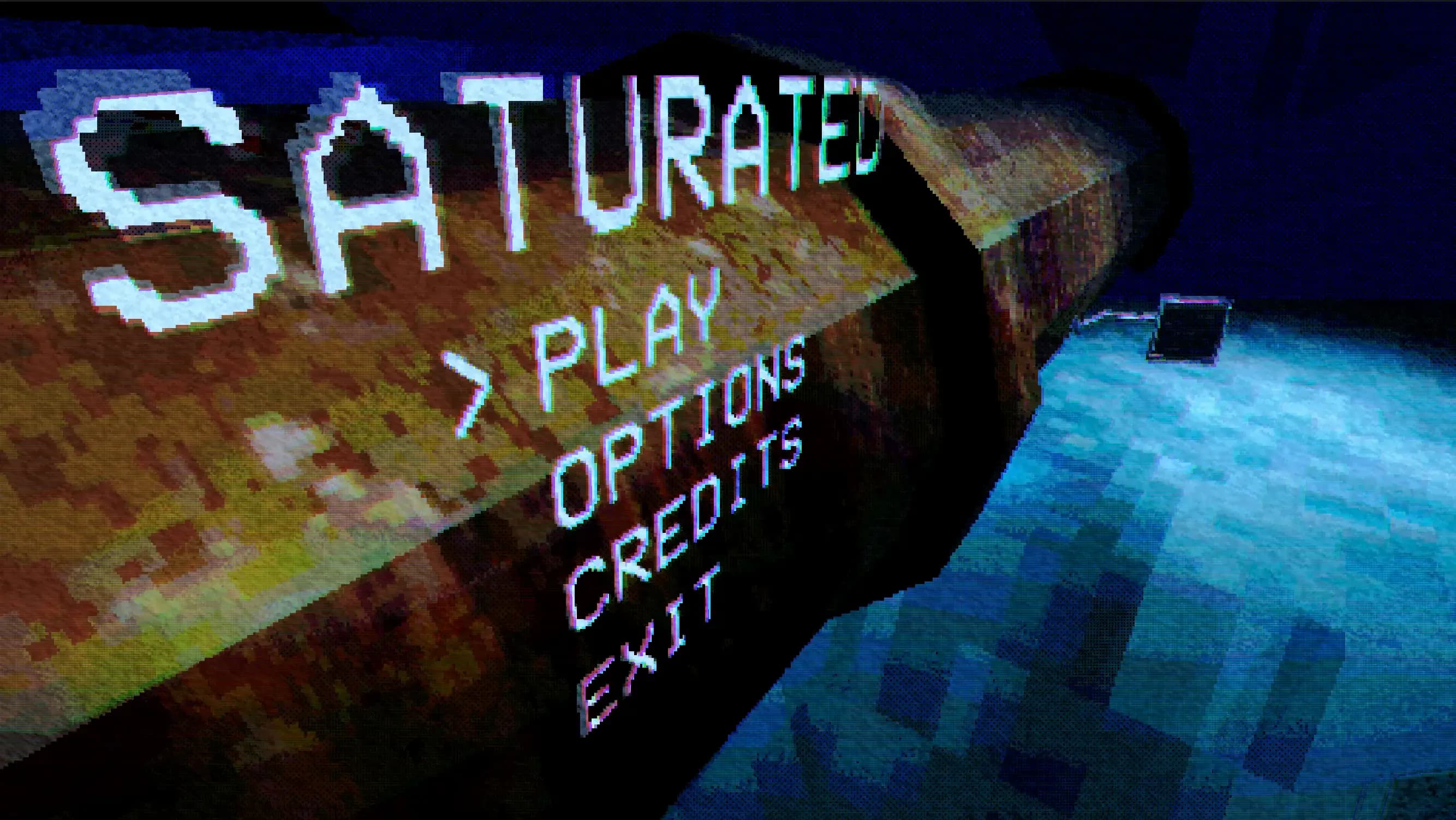 Home screen of the game SATURATED